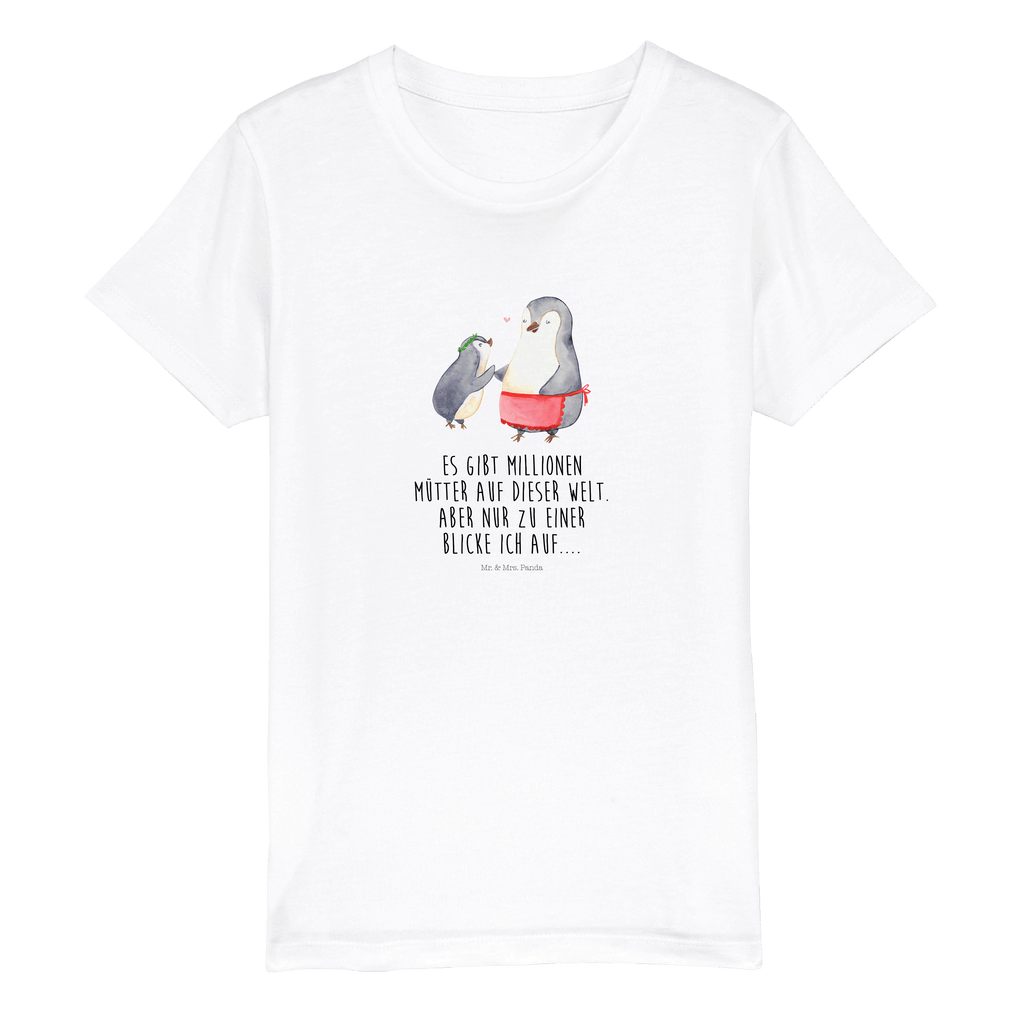 Organic Kinder T-Shirt Pinguin mit Kind Kinder T-Shirt, Kinder T-Shirt Mädchen, Kinder T-Shirt Jungen, Familie, Vatertag, Muttertag, Bruder, Schwester, Mama, Papa, Oma, Opa, Geschenk, Mami, Mutti, Mutter, Geburststag