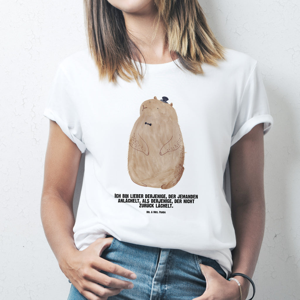 Personalisiertes T-Shirt Murmeltier T-Shirt Personalisiert, T-Shirt mit Namen, T-Shirt mit Aufruck, Männer, Frauen, Tiermotive, Gute Laune, lustige Sprüche, Tiere, Murmeltier, Knigge, Fröhlichkeit, Freundlichkeit, Respekt, Anstand
