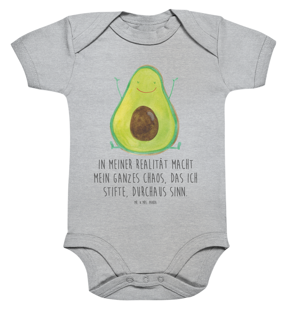 Organic Baby Body Avocado Glücklich Babykleidung, Babystrampler, Strampler, Wickelbody, Baby Erstausstattung, Junge, Mädchen, Avocado, Veggie, Vegan, Gesund, Chaos