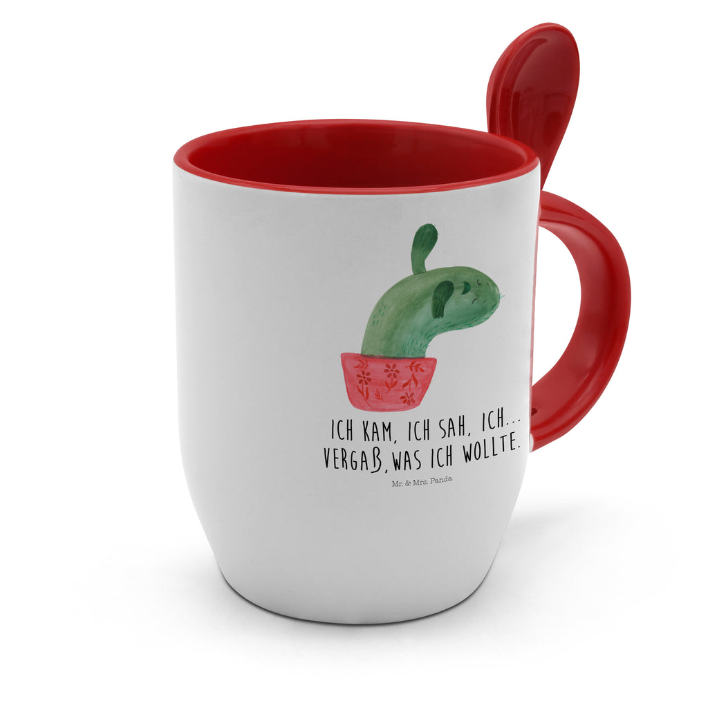 Tasse mit Löffel Kaktus Mamamia Tasse, Kaffeetasse, Tassen, Tasse mit Spruch, Kaffeebecher, Tasse mit Löffel, Kaktus, Kakteen, Kaktusliebe, Ärger, Büro, Büroalltag, Schule, Motivation, Quote