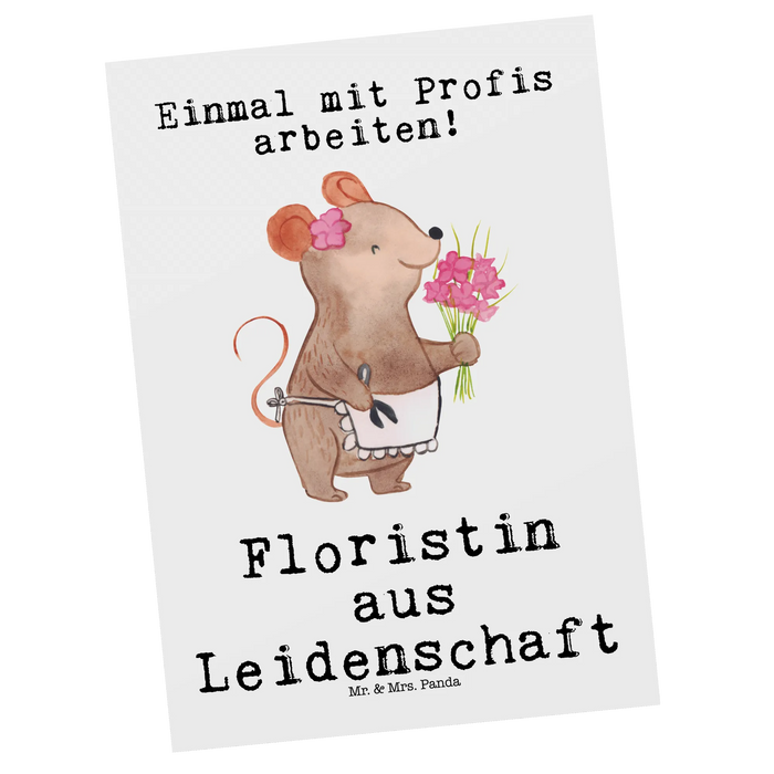 Postcard Florist passion