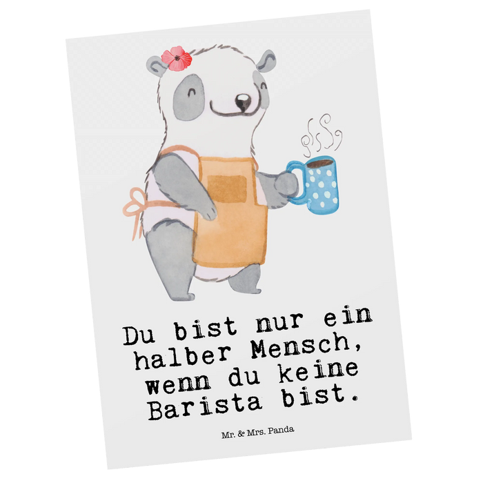 Pocztówka Barista serce