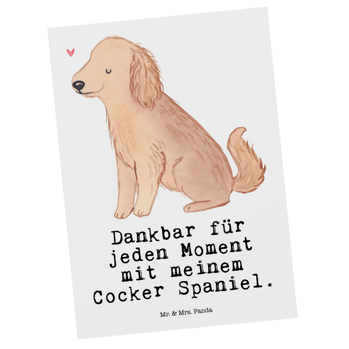 Postkarte Cocker Spaniel Moment