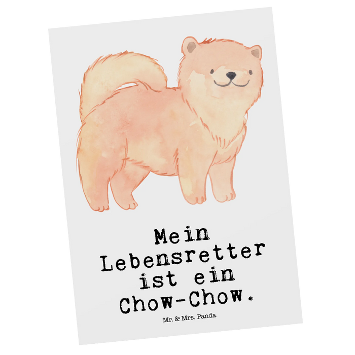 Postcard Chow Chow Lifesaver