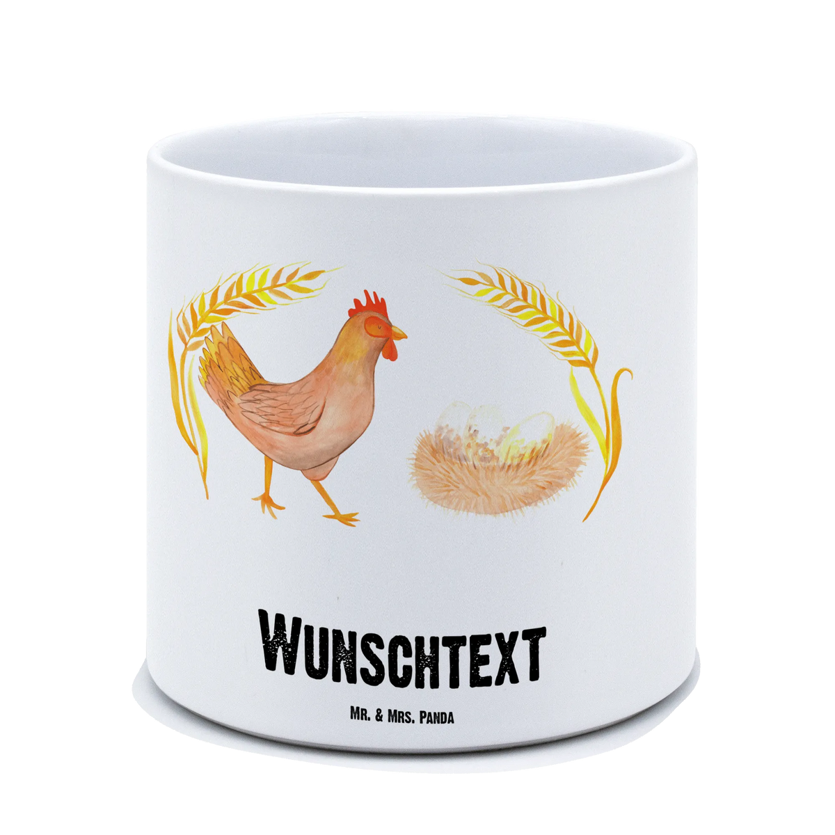pflanztopf huhn Blumentopf Selbst Gestalten Huhn Stolz