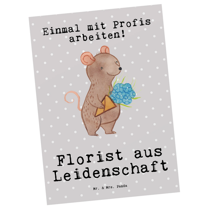 Pocztówka Florysta Pasja