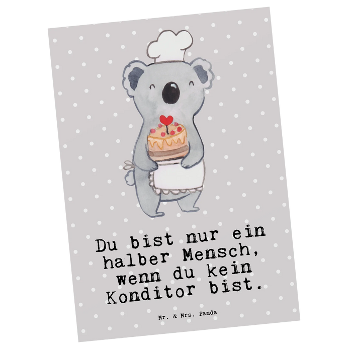 Postkarte Konditor Herz