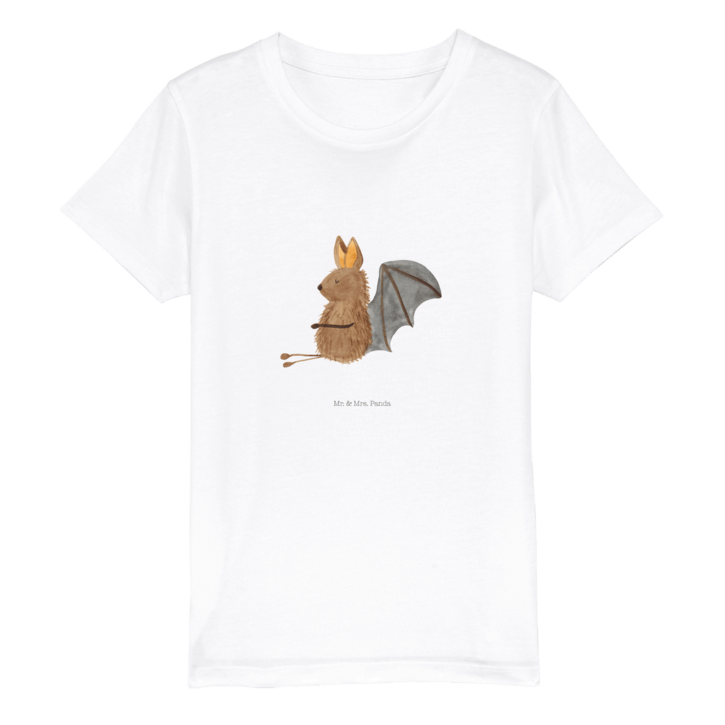 Organic Kinder T-Shirt Fledermaus Sitzen Kinder T-Shirt, Kinder T-Shirt Mädchen, Kinder T-Shirt Jungen, Tiermotive, Gute Laune, lustige Sprüche, Tiere, Fledermaus, Fledermäuse, Motivation, entspannen