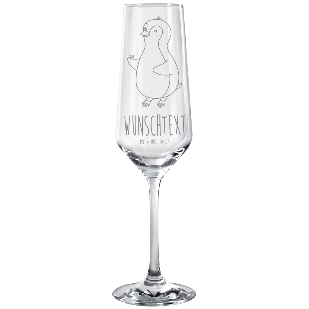 Personalisiertes Sektglas Pinguin Marienkäfer Sektglas, Sektglas mit Gravur, Spülmaschinenfeste Sektgläser, Pinguin, Pinguine, Marienkäfer, Liebe, Wunder, Glück, Freude, Lebensfreude