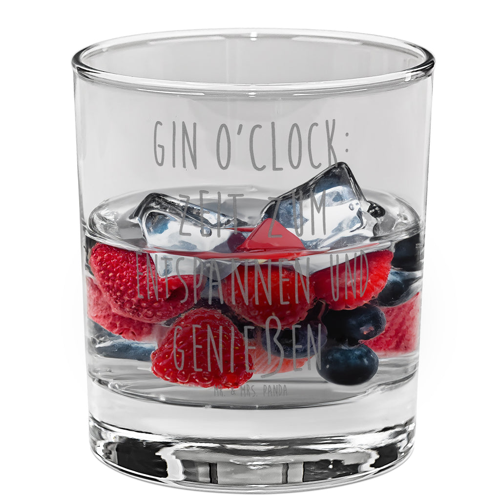 Ginglas Gin o'clock – Die Zeit, um zu entspannen und zu genießen Ginglas, Gin Glas, Gin Glas mit Gravur, Ginglas mit Spruch, Gin Glas mit Sprüchen