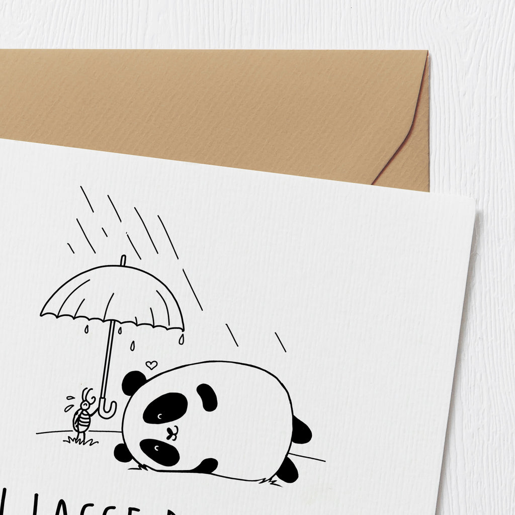 Deluxe Karte Panda Freundschaft Karte, Grußkarte, Klappkarte, Einladungskarte, Glückwunschkarte, Hochzeitskarte, Geburtstagskarte, Hochwertige Grußkarte, Hochwertige Klappkarte