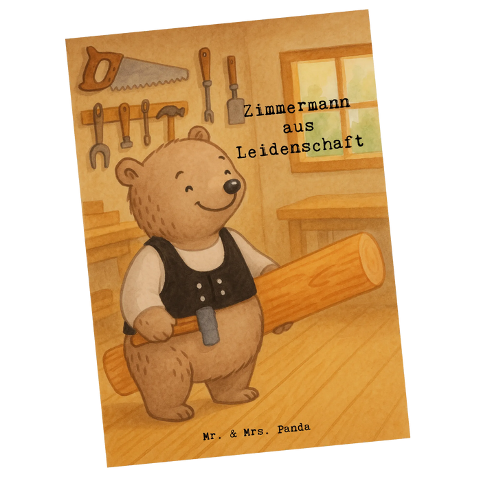 Pocztówka cieśla Pasja Design