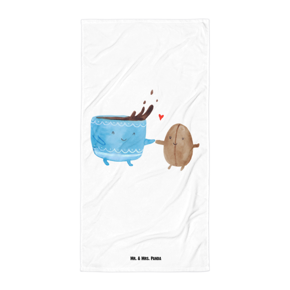 XL Badehandtuch Kaffee Bohne Handtuch, Badetuch, Duschtuch, Strandtuch, Saunatuch, Tiermotive, Gute Laune, lustige Sprüche, Tiere, Kaffee, Kaffeebohne, Genuss, Zufriedenheit, Glück