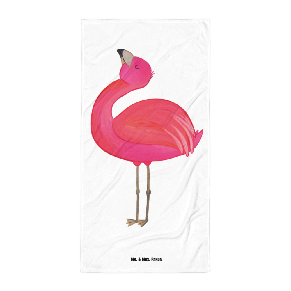 XL Badehandtuch Flamingo stolz Handtuch, Badetuch, Duschtuch, Strandtuch, Saunatuch, Flamingo, stolz, Freude, Selbstliebe, Selbstakzeptanz, Freundin, beste Freundin, Tochter, Mama, Schwester