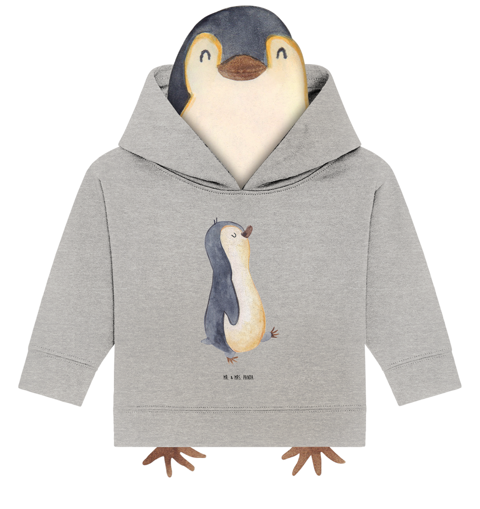 Organic Baby Hoodie Pinguin marschieren Baby Kapuzenshirt, Baby Kapuzensweatshirt, Baby Hoodie, Baby Pullover, Pinguin, Pinguine, Frühaufsteher, Langschläfer, Bruder, Schwester, Familie