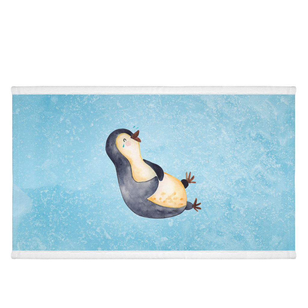 Handtuch Pinguin lachend Handtuch, Badehandtuch, Badezimmer, Handtücher, groß, Kinder, Baby, Pinguin, Pinguine, lustiger Spruch, Optimismus, Fröhlich, Lachen, Humor, Fröhlichkeit
