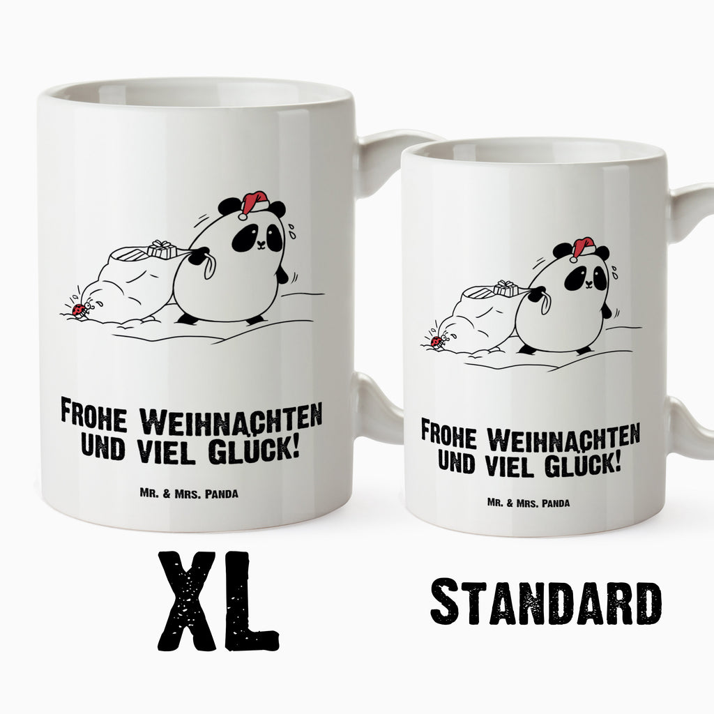 XL Tasse Easy & Peasy Frohe Weihnachten XL Tasse, Große Tasse, Grosse Kaffeetasse, XL Becher, XL Teetasse, spülmaschinenfest, Jumbo Tasse, Groß