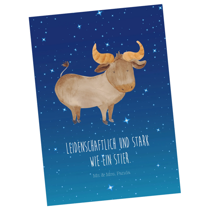 Postkarte Sternzeichen Stier