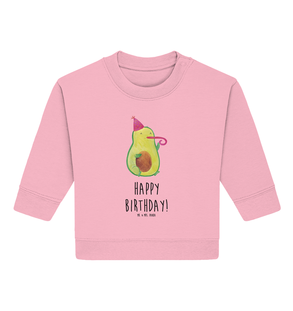 Organic Baby Pullover Avocado Birthday Wunderschöner Baby Pullover /Sweatshirt von Mr. & Mrs. Panda <br /><br />Material: <br />- 85 % Baumwolle (Bio-Qualität, ringgesponnen, gekämmt)<br />- 15 % Polyester (recycelt)</li><li>Grammatur: 280 g/m²<br />- Schnitt: normale Passform</li><li>Eingesetzte Ärmel<br />- Knopfleiste mit 1 gleichfarbigen Druckknopf und 1 verdeckten Druckknopf an Schulter für einfacheres Anziehen, Avocado, Veggie, Vegan, Gesund