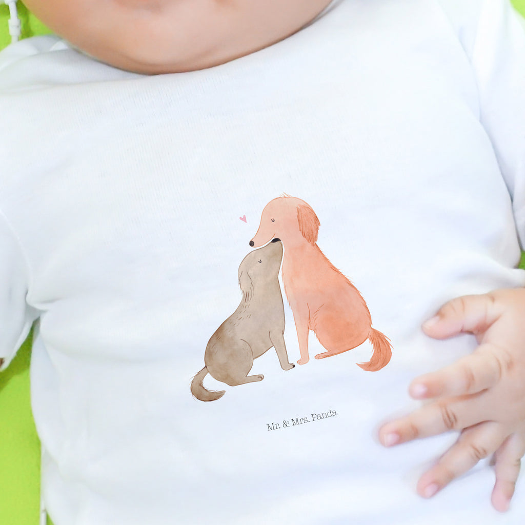 Organic Baby Shirt Hunde Liebe Baby T-Shirt, Jungen Baby T-Shirt, Mädchen Baby T-Shirt, Shirt, Hund, Hundemotiv, Haustier, Hunderasse, Tierliebhaber, Hundebesitzer, Sprüche, Liebe, Hund. Hunde, Kuss, Vertrauen, Kuscheln, Herz
