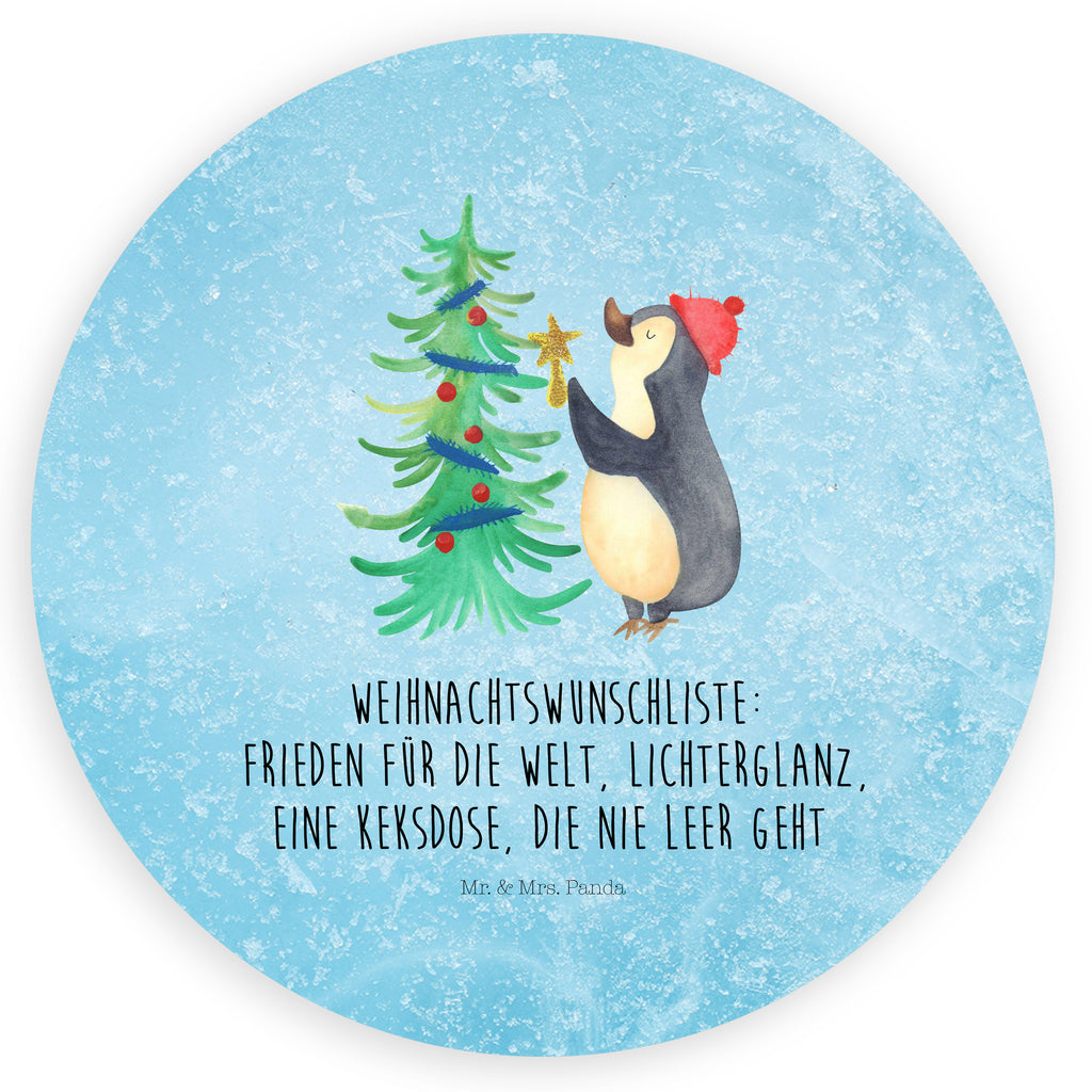 Rund Aufkleber Pinguin Weihnachtsbaum Sticker, Aufkleber, Etikett, Winter, Weihnachten, Weihnachtsdeko, Nikolaus, Advent, Heiligabend, Wintermotiv, Pinguin