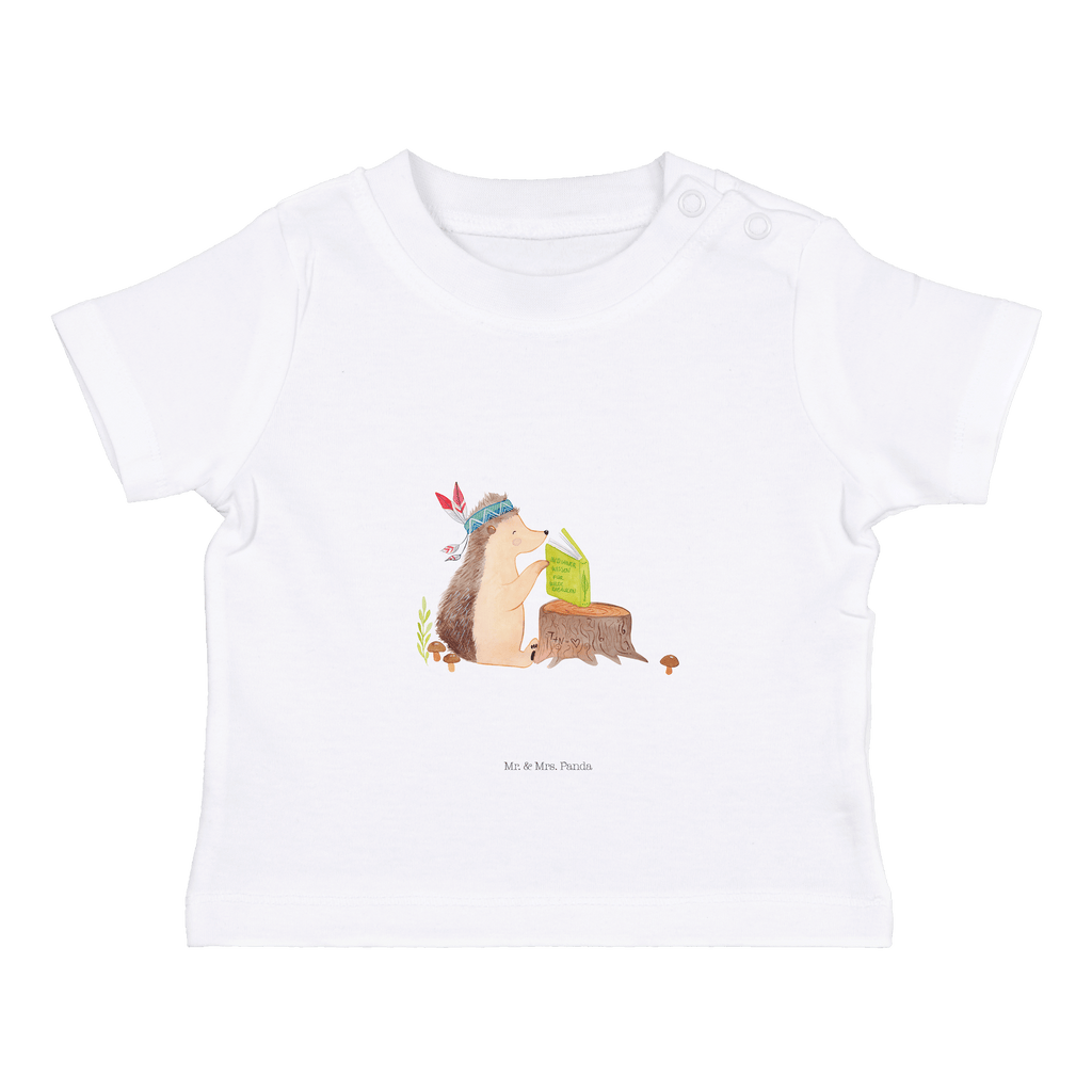 Organic Baby Shirt Igel Indianer Baby T-Shirt, Jungen Baby T-Shirt, Mädchen Baby T-Shirt, Shirt, Waldtiere, Tiere, Igel, Indianer, Abenteuer, Lagerfeuer, Camping