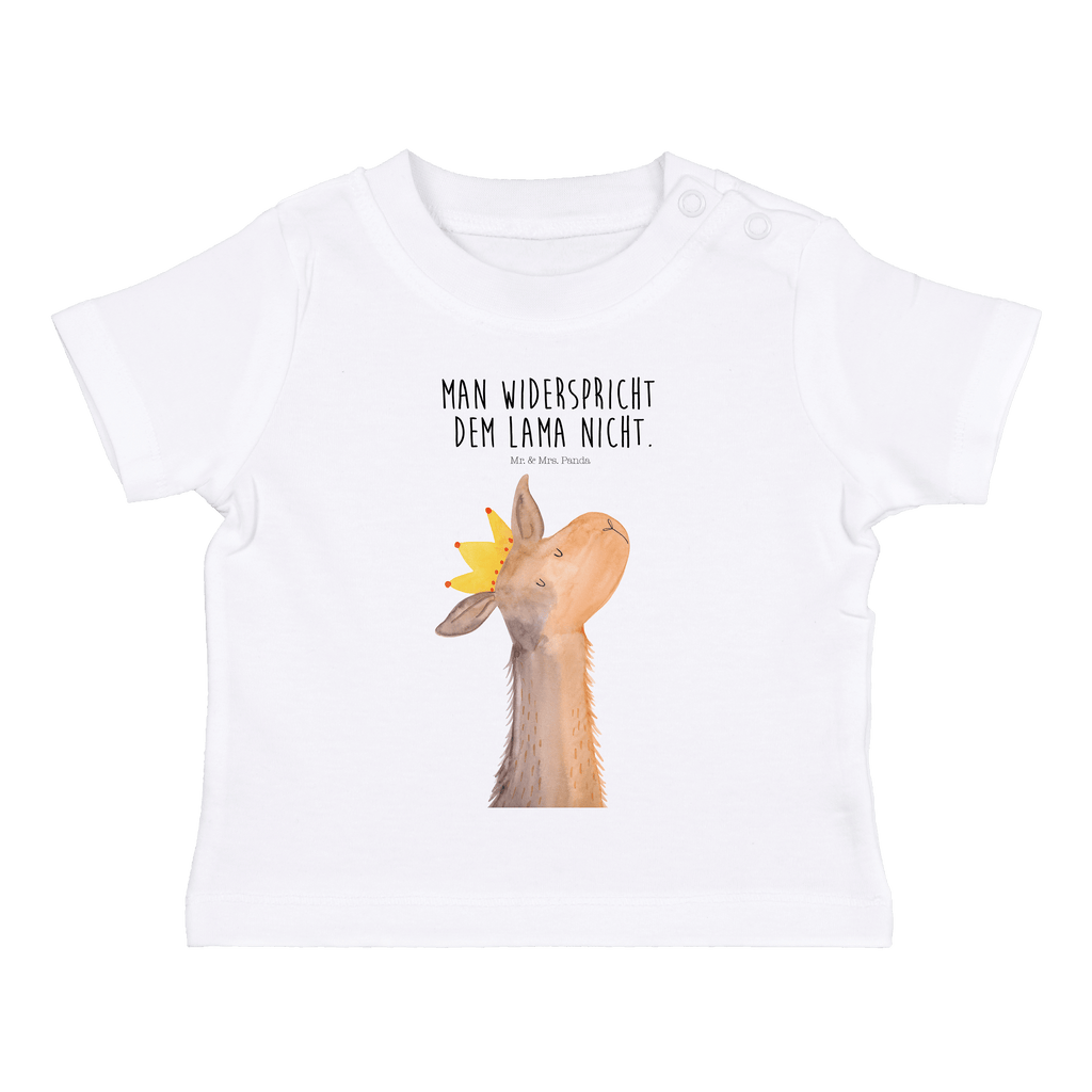 Organic Baby Shirt Lamakopf König Baby T-Shirt, Jungen Baby T-Shirt, Mädchen Baby T-Shirt, Shirt, Lama, Alpaka, Lamas, König, Königin, Freundin, Mama, Papa, Büro Kollege, Kollegin, Chef, Vorgesetzter, Abi, Abitur