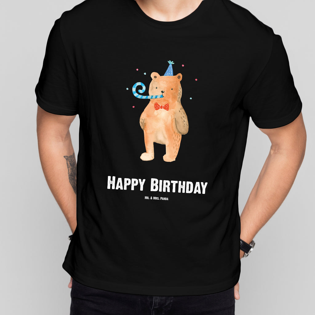 Personalisiertes T-Shirt Birthday Bär T-Shirt Personalisiert, T-Shirt mit Namen, T-Shirt mit Aufruck, Männer, Frauen, Wunschtext, Bedrucken, Bär, Teddy, Teddybär, Happy Birthday, Alles Gute, Glückwunsch, Geburtstag