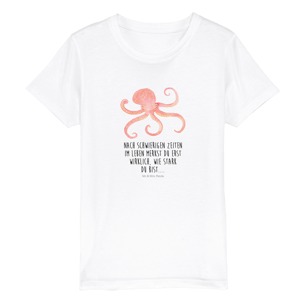 Organic Kinder T-Shirt Tintenfisch Kinder T-Shirt, Kinder T-Shirt Mädchen, Kinder T-Shirt Jungen, Tiermotive, Gute Laune, lustige Sprüche, Tiere, Meer, Meerestier, Krake, Tintenfisch, Arme, Wasser, Ozean
