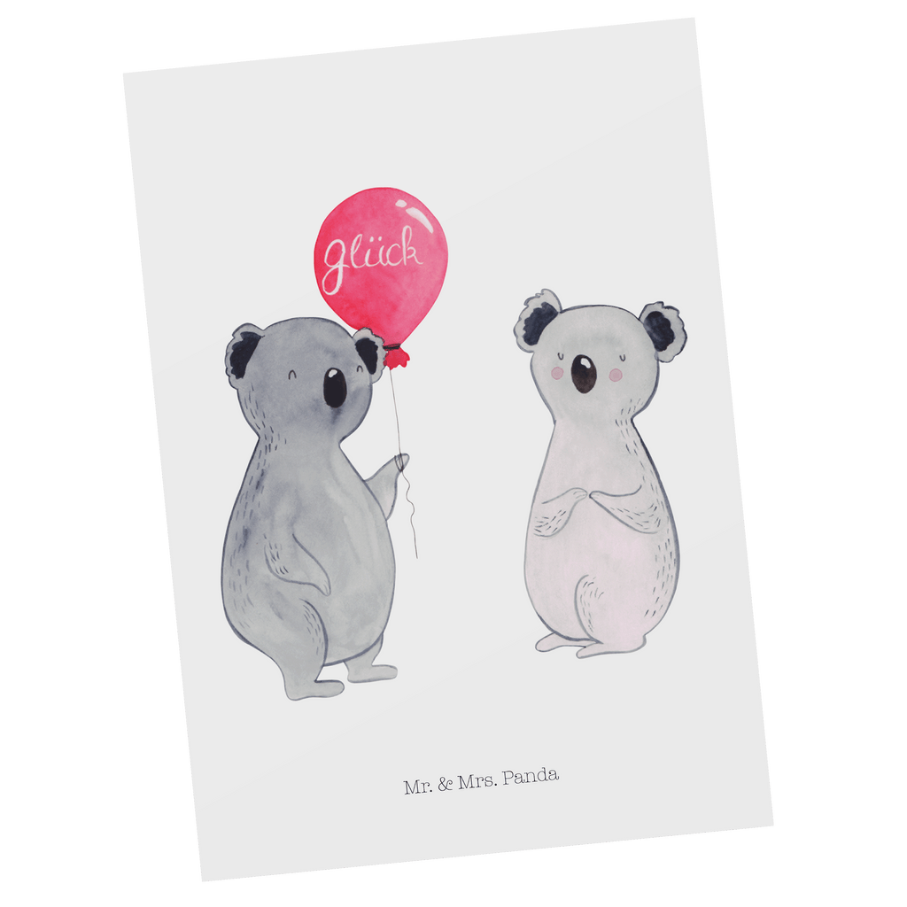 Postkarte Koala Luftballon Postkarte, Karte, Geschenkkarte, Grußkarte, Einladung, Ansichtskarte, Geburtstagskarte, Einladungskarte, Dankeskarte, Koala, Koalabär, Luftballon, Party, Geburtstag, Geschenk