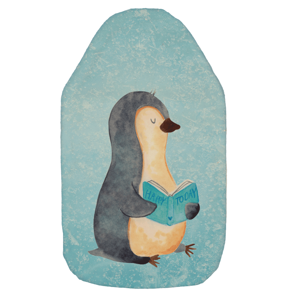 Wärmflasche Pinguin Buch Wärmekissen, Kinderwärmflasche, Körnerkissen, Wärmflaschenbezug, Wärmflasche mit Bezug, Pinguin, Pinguine, Buch, Lesen, Bücherwurm, Nichtstun, Faulenzen, Ferien, Urlaub, Freizeit