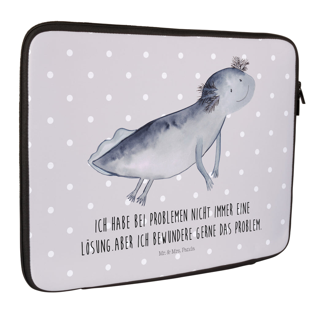 Notebook Tasche Axolotl schwimmt Notebook Tasche, Laptop, Computertasche, Tasche, Notebook-Tasche, Notebook-Reisehülle, Notebook Schutz, Axolotl, Molch, Axolot, Schwanzlurch, Lurch, Lurche, Problem, Probleme, Lösungen, Motivation