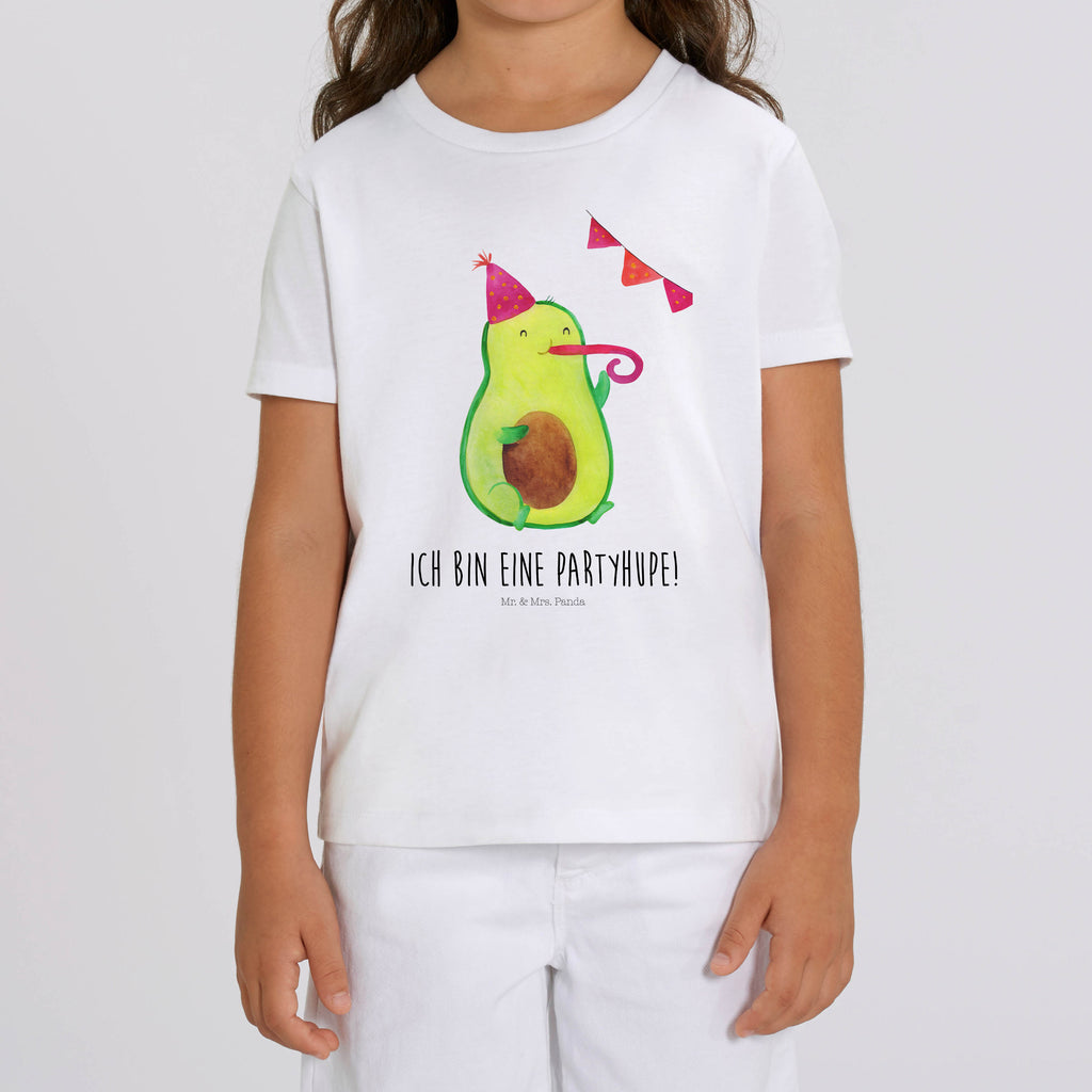Organic Kinder T-Shirt Avocado Feier Kinder T-Shirt, Kinder T-Shirt Mädchen, Kinder T-Shirt Jungen, Avocado, Veggie, Vegan, Gesund, Party, Feierlichkeit, Feier, Fete, Geburtstag, Gute Laune, Tröte