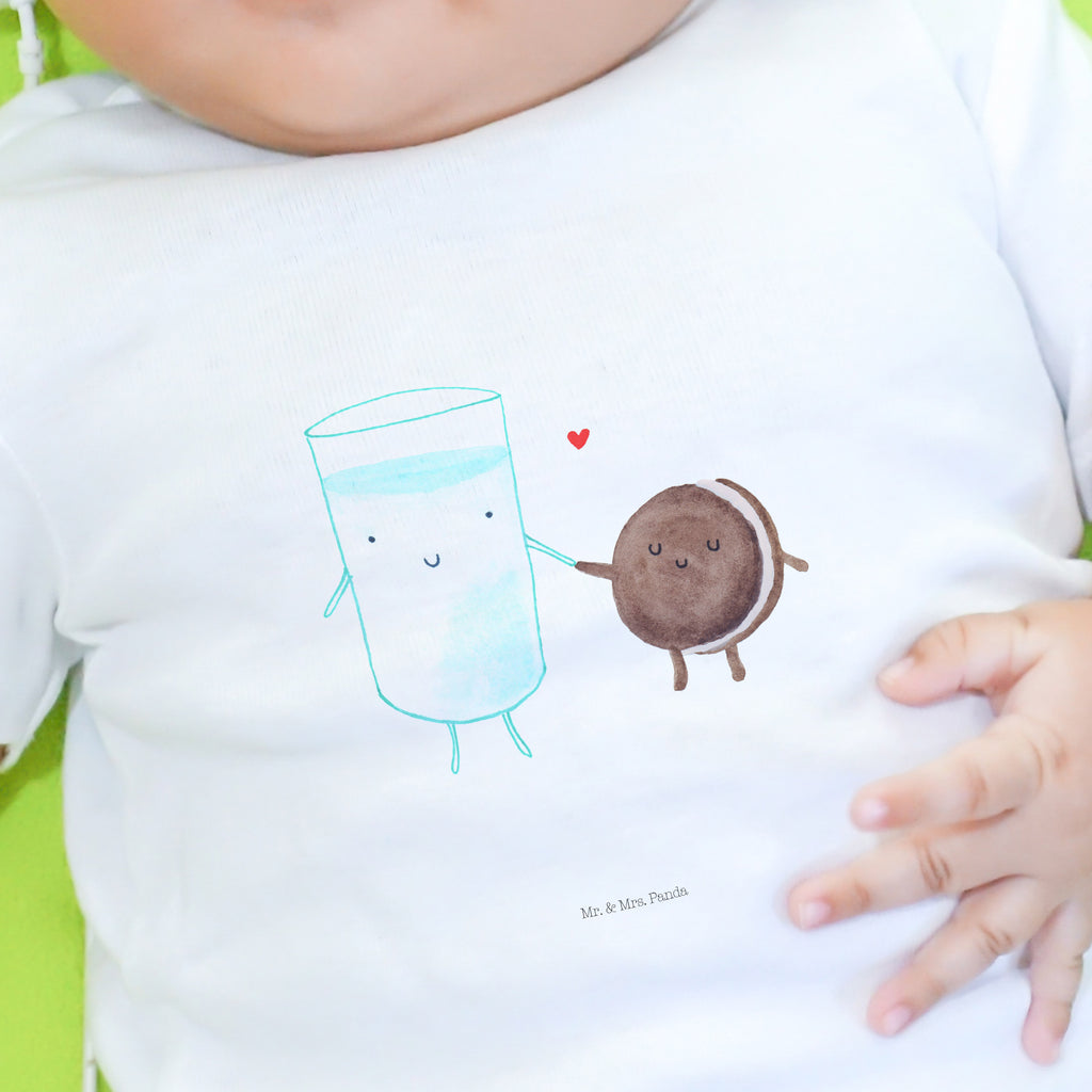 Organic Baby Shirt Milch Keks Baby T-Shirt, Jungen Baby T-Shirt, Mädchen Baby T-Shirt, Shirt, Tiermotive, Gute Laune, lustige Sprüche, Tiere, Milk, Cookie, Milch, Keks, Kekse, Kaffee, Einladung Frühstück, Motiv süß, romantisch, perfektes Paar