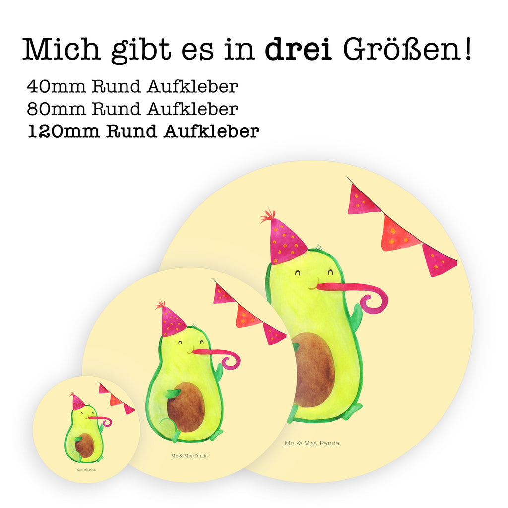 Rund Aufkleber Avocado Birthday Sticker, Aufkleber, Etikett, Kinder, rund, Avocado, Veggie, Vegan, Gesund
