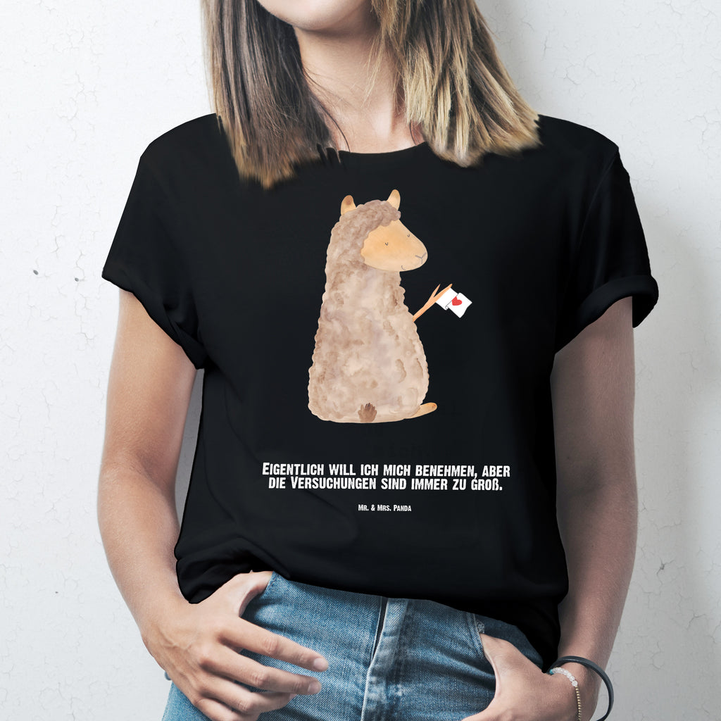 Personalisiertes T-Shirt Alpaka Fahne T-Shirt Personalisiert, T-Shirt mit Namen, T-Shirt mit Aufruck, Männer, Frauen, Wunschtext, Bedrucken, Alpaka, Lama, Alpakas, Lamas, Liebe