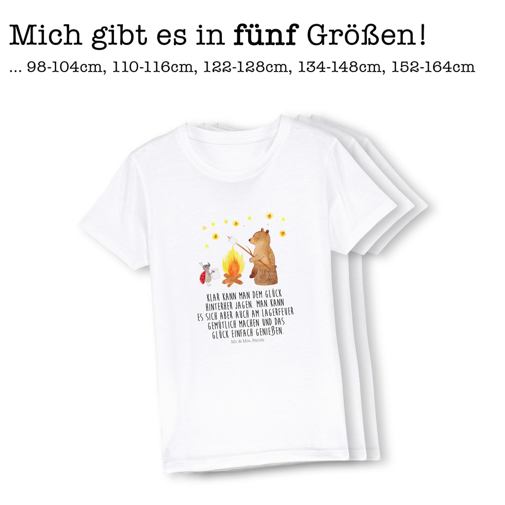 Organic Kinder T-Shirt Bär & Marienkäfer Lagerfeuer Kinder T-Shirt, Kinder T-Shirt Mädchen, Kinder T-Shirt Jungen, Bär, Teddy, Teddybär, Lagerfeuer