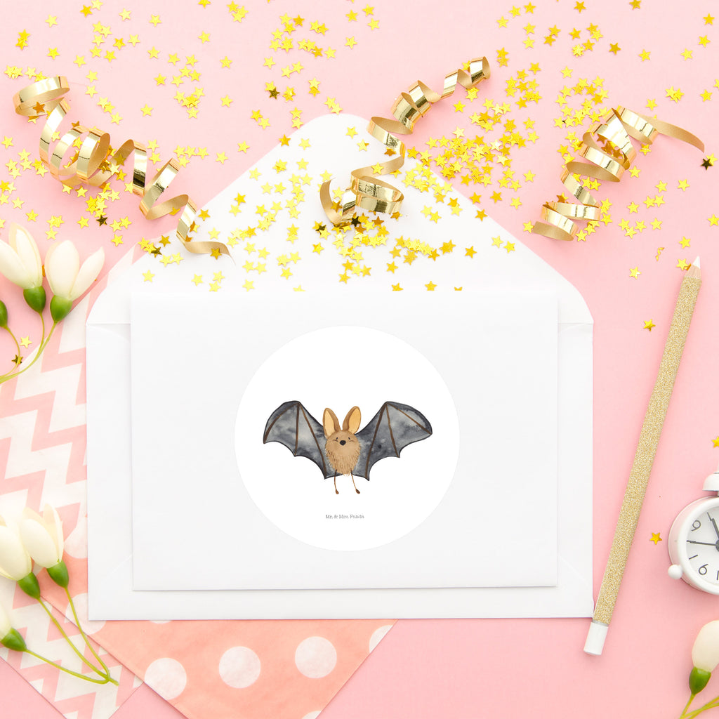 Rund Aufkleber Fledermaus Flügel Sticker, Aufkleber, Etikett, Tiermotive, Gute Laune, lustige Sprüche, Tiere