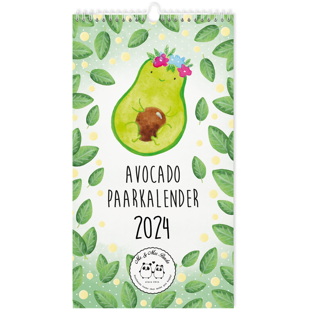 Partnerkalender 2024 Avocado Collection Kalender, Kalender für Paare, Jahreskalender, gemeinsamer Kalender, Kalender für zwei, Wandkalender, Avocado, Veggie, Vegan, Gesund
