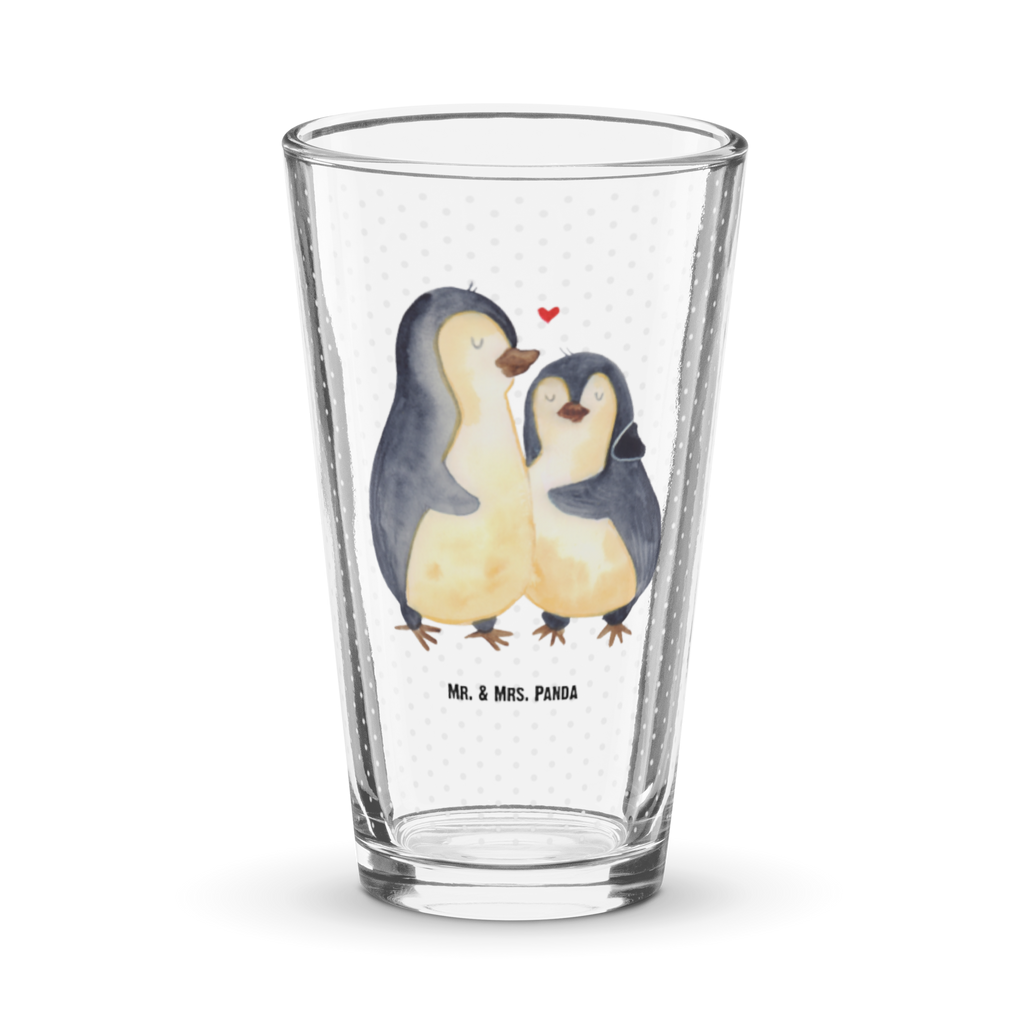Premium Trinkglas Pinguin umarmend Trinkglas, Glas, Pint Glas, Bierglas, Cocktail Glas, Wasserglas, Pinguin, Liebe, Liebespaar, Liebesbeweis, Liebesgeschenk, Verlobung, Jahrestag, Hochzeitstag, Hochzeit, Hochzeitsgeschenk