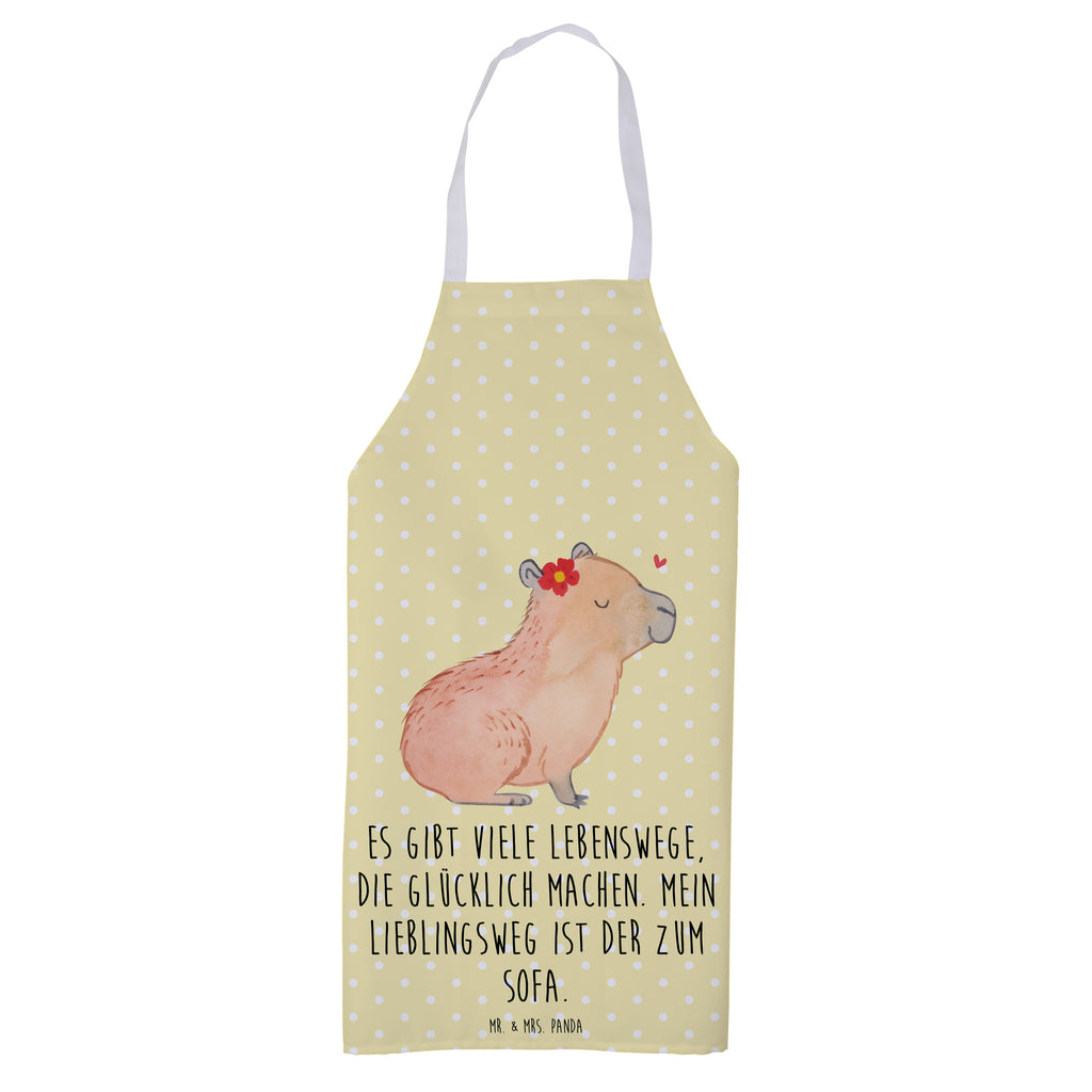 Kochschürze Capybara Blume Kochschürze, Schürze, Backschürze, Küchenschürze, Grillschürze, Latzschürze, Tiermotive, Gute Laune, lustige Sprüche, Tiere, Capybara