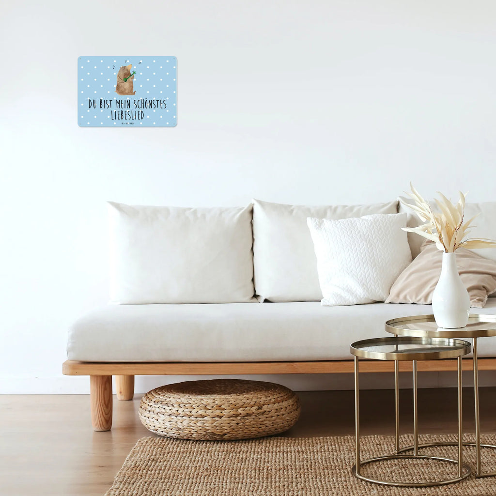 Blechschild Bär Lied Blechschild, Türschild Metall, Blechschild Groß, Blechschild Zum Aufhängen, Blechschild Für Frauen, Blechschild Küche, Blechschild Büro, Dekoschild Metall, Blechschild Für Männer, Wandschild Metall, Bär, Teddy, Teddybär, Valentinstag, Spruch, Valentine, Lied, Geschenk, Bärchen, Liebeslied, Liebe, Bear, Frau, Partner, Freundin, Song, Herz