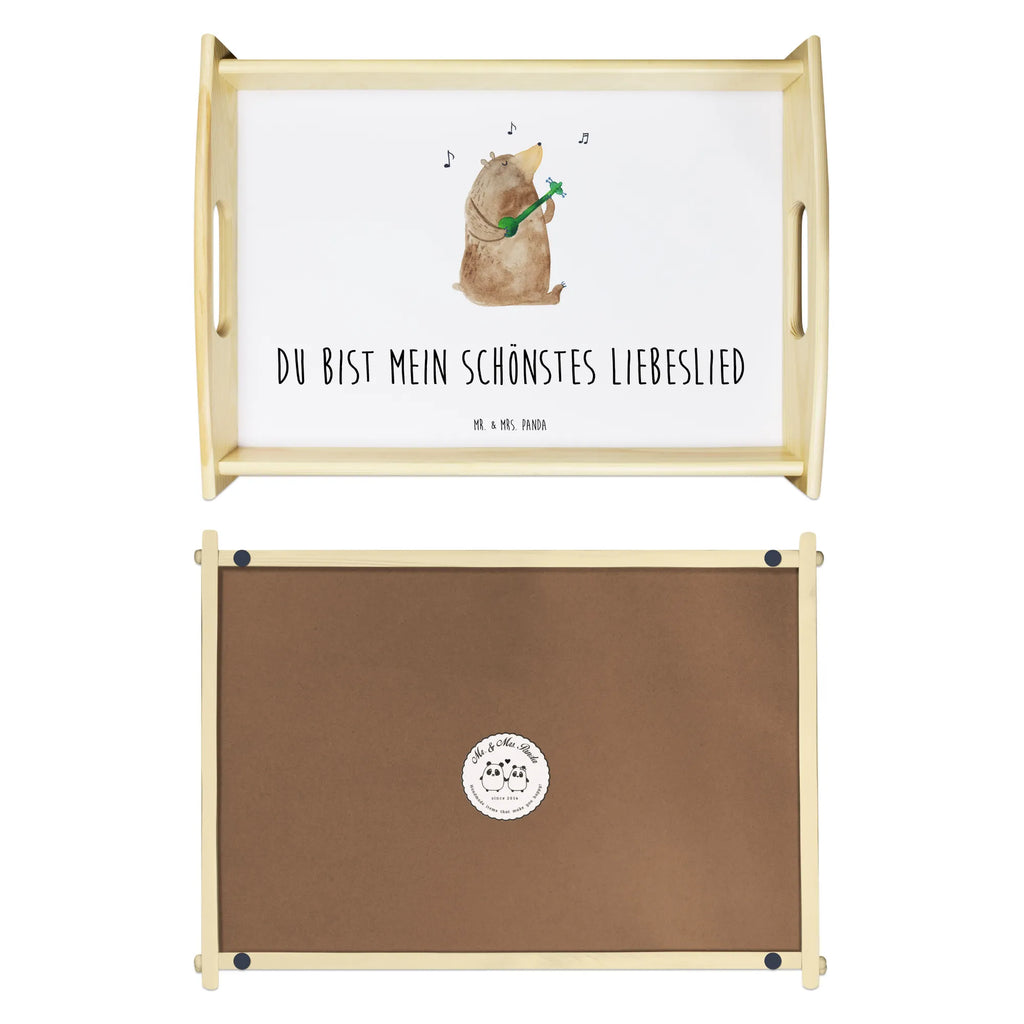 Serving tray bear song kitchen tray, serving tray, breakfast tray, tray, wooden tray, bear, teddy, teddy bear, cuddly toy, partner, song, heart, valentine, Bear, girlfriend, love, love song, gift, woman, saying