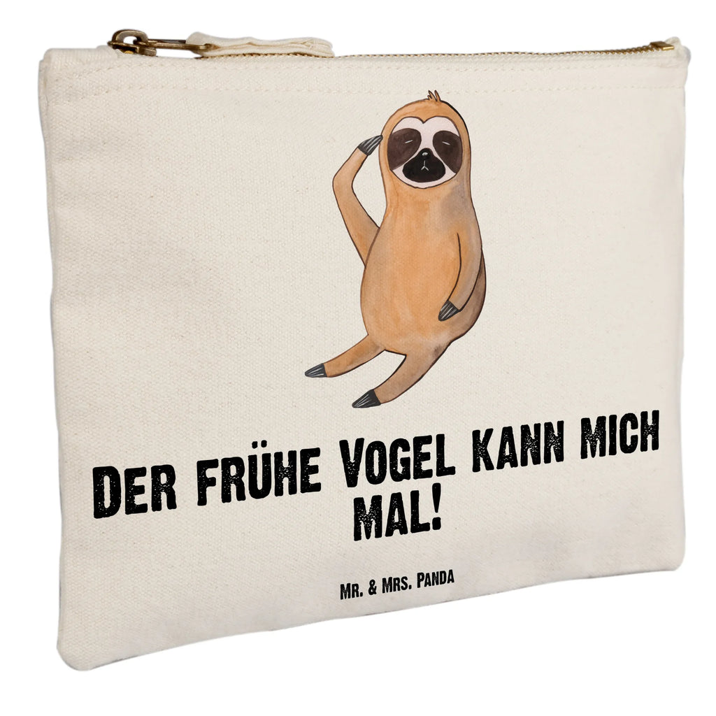 Schminktasche Faultier Vogel toiletry bag, beauty tasche, pinsel tasche, pencil case, utensilientasche, Waschtasche, Kulturbeutel, Kosmetiktasche, Federmappe, aufbewahrungsbeutel, Etui, aufbewahrungstasche, Schminktäschchen, Schminkbeutel, Kosmetikbeutel, Schminktasche, kosmetiktäschchen, Stiftemäppchen, Schlampermäppchen, Mäppchen, Kulturtasche, Waschbeutel, beauty case, Faultier, Faultier Geschenk, Faultier Deko, Faultierwelt, faul, Der Frühe Vogel, Lieblingstier, Spinner, Morgenmuffel, Früher Vogel, Frühaufsteher, Vogel, Faultiere