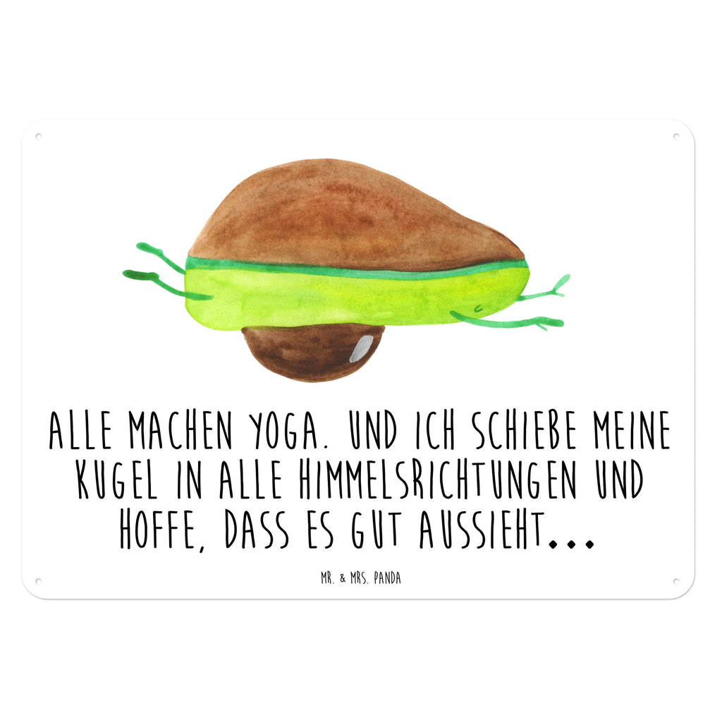 Blechschild Avocado Yoga Blechschild Groß, Blechschild Büro, Dekoschild Metall, Blechschild Küche, Blechschild, Blechschild Zum Aufhängen, Blechschild Für Männer, Blechschild Für Frauen, Wandschild Metall, Türschild Metall, Vegan, Veggie, Avocado, Gesund, Avocado Yoga Vegan