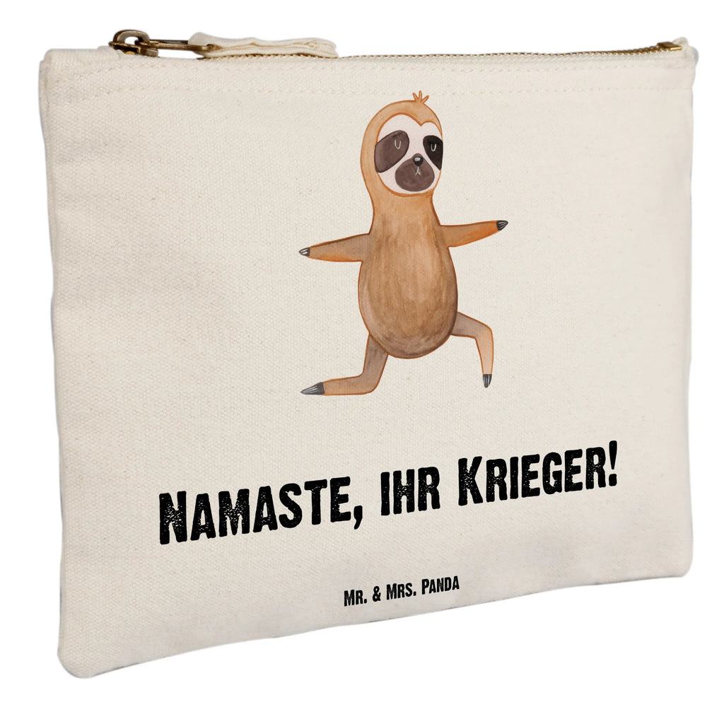 Schminktasche Faultier Yoga Schminkbeutel, pinsel tasche, Kosmetiktasche, beauty tasche, kosmetiktäschchen, Schlampermäppchen, Kosmetikbeutel, aufbewahrungstasche, beauty case, Mäppchen, Schminktasche, Federmappe, Waschbeutel, Waschtasche, Schminktäschchen, Etui, pencil case, utensilientasche, aufbewahrungsbeutel, toiletry bag, Kulturbeutel, Kulturtasche, Stiftemäppchen, Faultier, Faultier Geschenk, Faultier Deko, Faultiere, Lieblingstier, Meditation, Atmung, Krieger, faul, Gelassenheit, Entspannung, Yoga, Yogaübungen, Namaste
