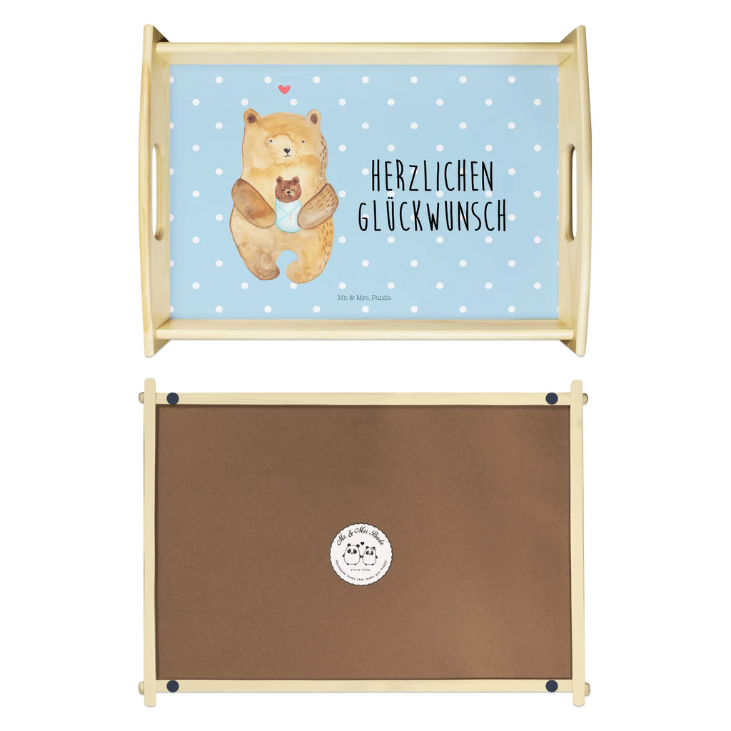 Serviertablett Bär Baby Holztablett, Küchentablett, Tablett, Serviertablett, Dekotablett, Frühstückstablett, Bär, Teddy, Teddybär, Geburt, Nichte, Taufe, Neffe, Enkelin, Enkel, Eltern, Mutter, Täufling, Baby, Geburtstag, Glückwunsch