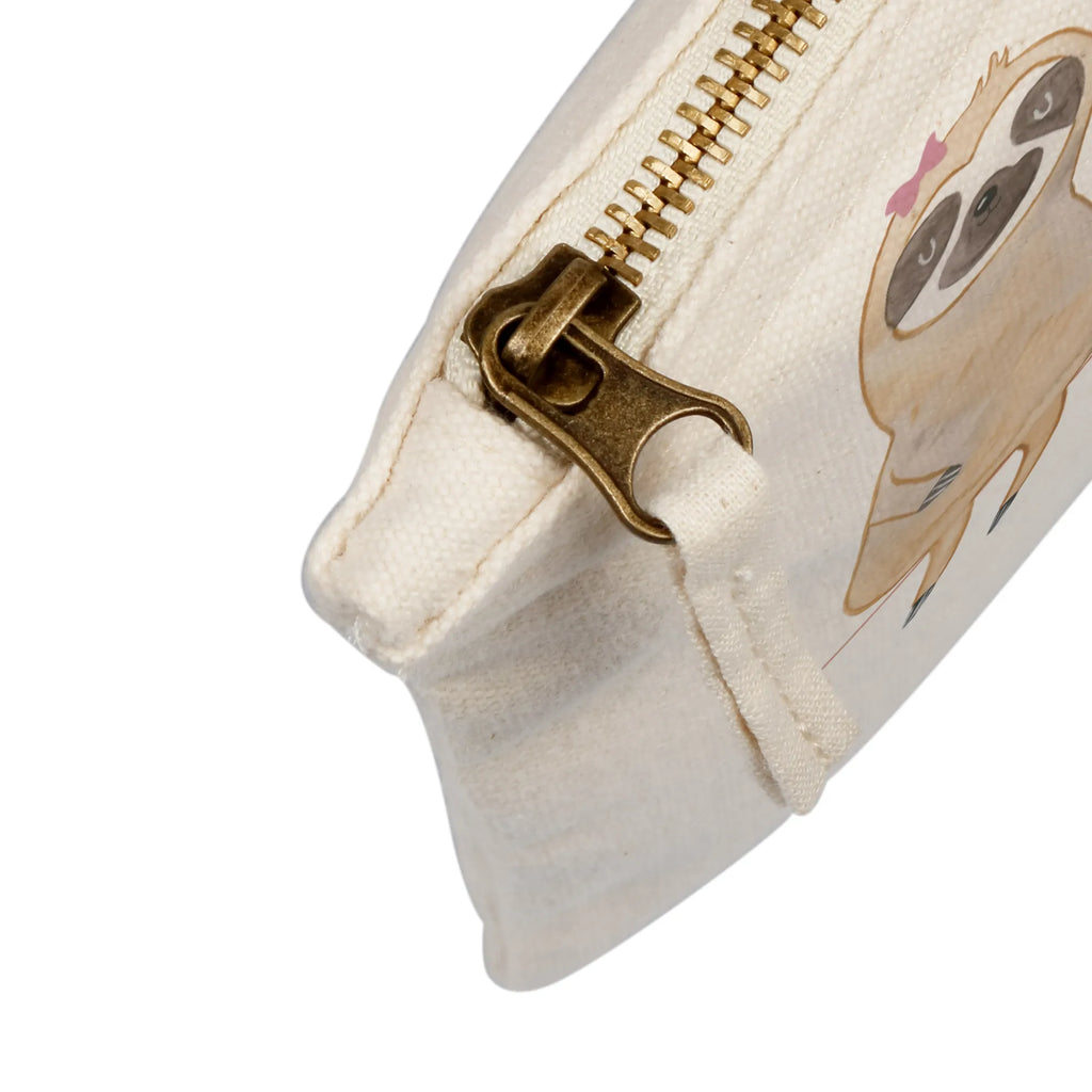 Schminktasche Faultier Pärchen toiletry bag, beauty case, Schlampermäppchen, Kosmetiktasche, Kulturtasche, beauty tasche, Kulturbeutel, Schminkbeutel, aufbewahrungstasche, kosmetiktäschchen, utensilientasche, Federmappe, Mäppchen, Kosmetikbeutel, pinsel tasche, Schminktasche, Stiftemäppchen, Waschbeutel, aufbewahrungsbeutel, Etui, pencil case, Schminktäschchen, Waschtasche, Faultier, Faultier Geschenk, Faultier Deko, Faultierpärchen, Liebespaar, Faultiere, Relaxen, Verlobt, Beziehung, faul, Faultierliebe, Gemeinsam, Liebe, Pärchen, Verliebt, Langsamkeit, Lieblingstier