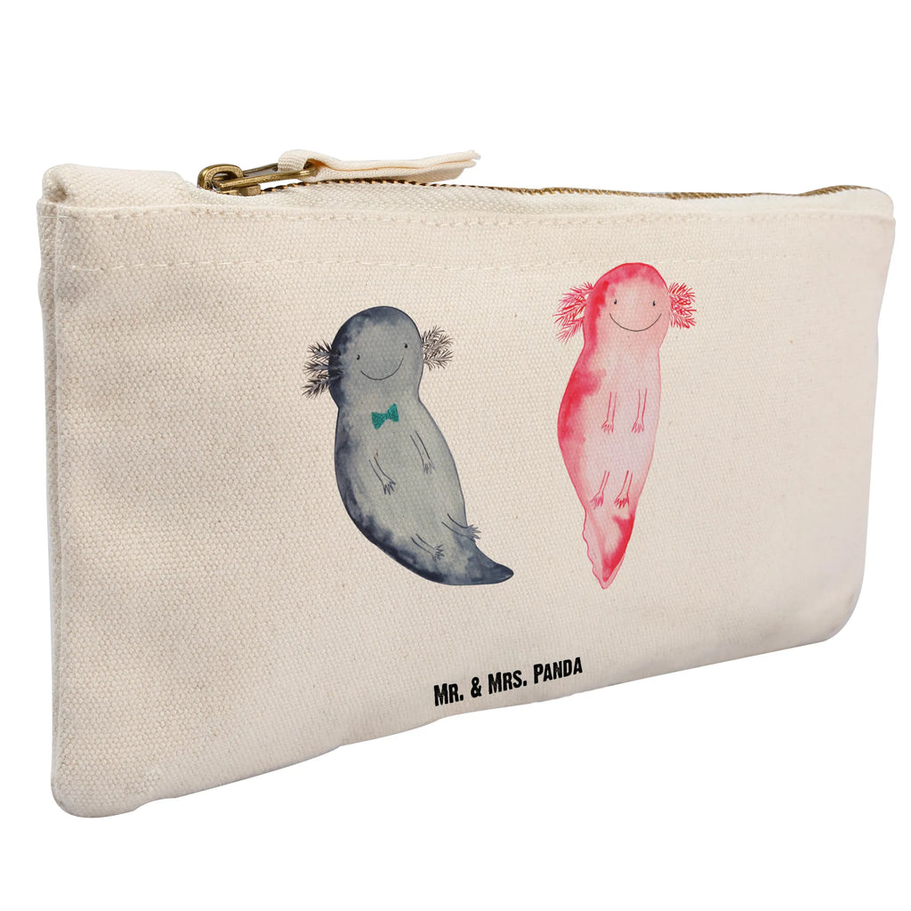 torebka na makijaż Axolotl Przyjaciółka Etui, kosmetiktäschchen, Stiftemäppchen, Kulturbeutel, Schminkbeutel, Schminktasche, Waschtasche, beauty tasche, Schminktäschchen, Kosmetikbeutel, beauty case, Mäppchen, Schlampermäppchen, pinsel tasche, aufbewahrungsbeutel, Waschbeutel, Kosmetiktasche, pencil case, Kulturtasche, Federmappe, utensilientasche, toiletry bag, aufbewahrungstasche, Molch, Axolotl, Liebesbeweis, Große Liebe, Lurch, Schwanzlurch, Ehemann, Valentinstag, Axolot, Lurche, Freund, Jahrestag, Liebe, Verlobter
