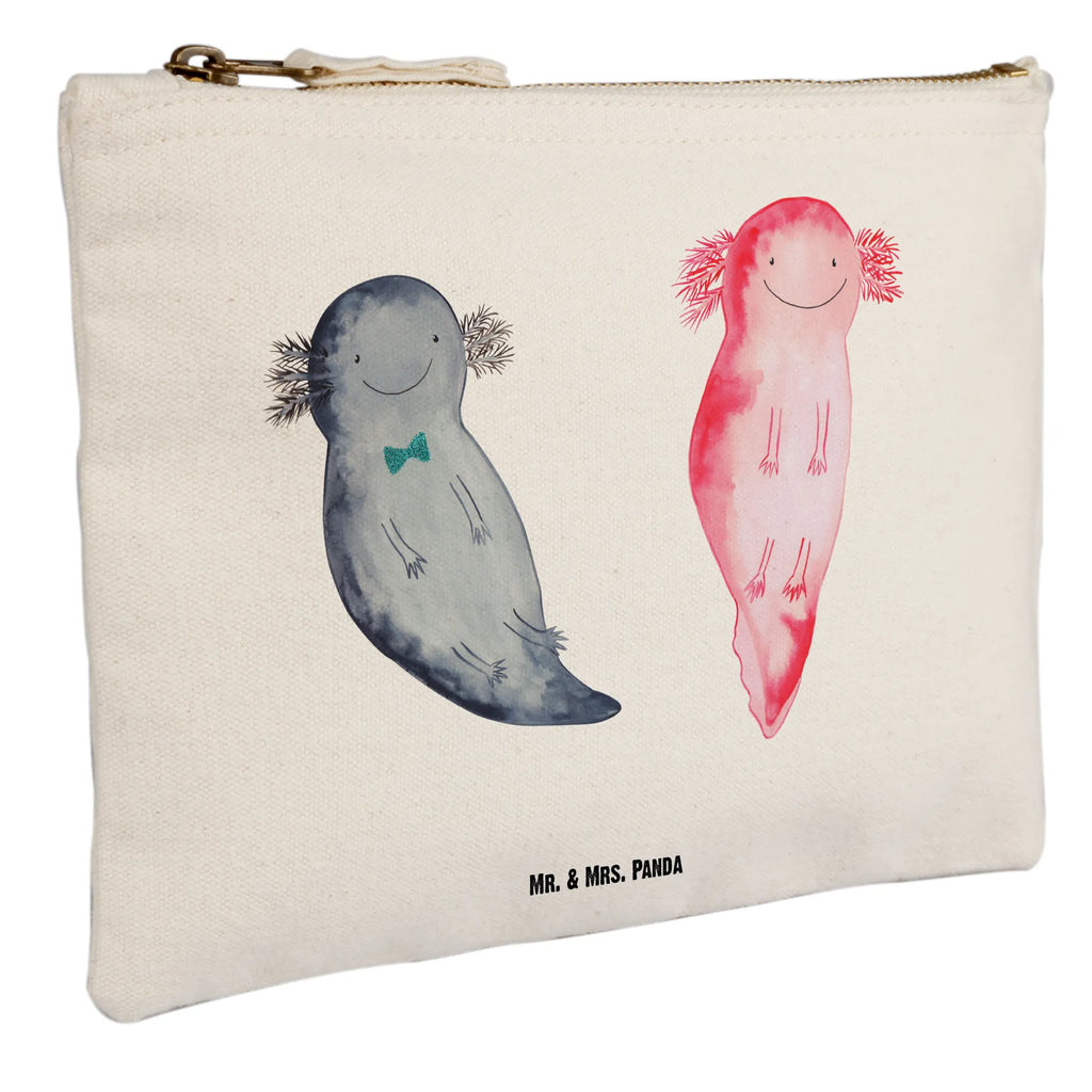 torebka na makijaż Axolotl Przyjaciółka Etui, kosmetiktäschchen, Stiftemäppchen, Kulturbeutel, Schminkbeutel, Schminktasche, Waschtasche, beauty tasche, Schminktäschchen, Kosmetikbeutel, beauty case, Mäppchen, Schlampermäppchen, pinsel tasche, aufbewahrungsbeutel, Waschbeutel, Kosmetiktasche, pencil case, Kulturtasche, Federmappe, utensilientasche, toiletry bag, aufbewahrungstasche, Molch, Axolotl, Liebesbeweis, Große Liebe, Lurch, Schwanzlurch, Ehemann, Valentinstag, Axolot, Lurche, Freund, Jahrestag, Liebe, Verlobter